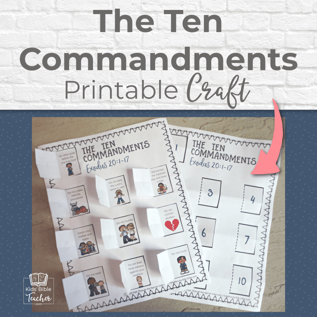 The 10 Commandments Activities Mary Martha Mama Worksheets Library