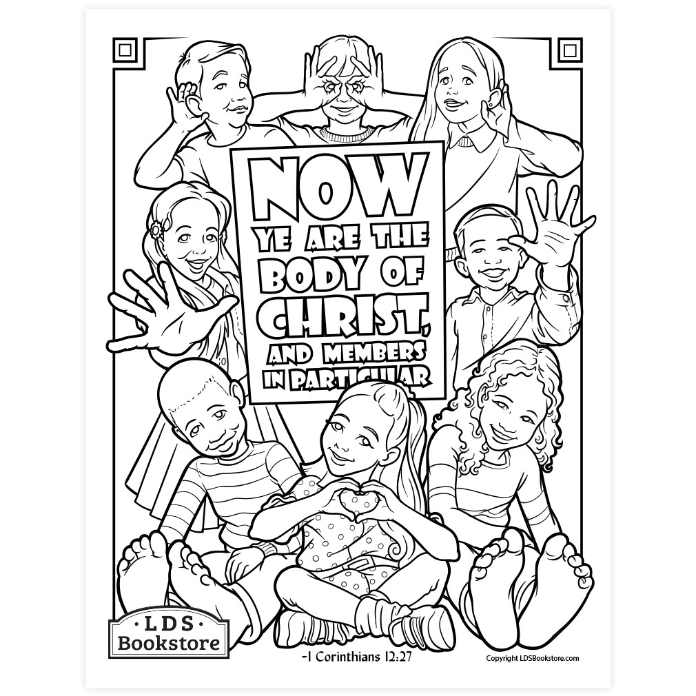 The Body Of Christ Coloring Page Printable