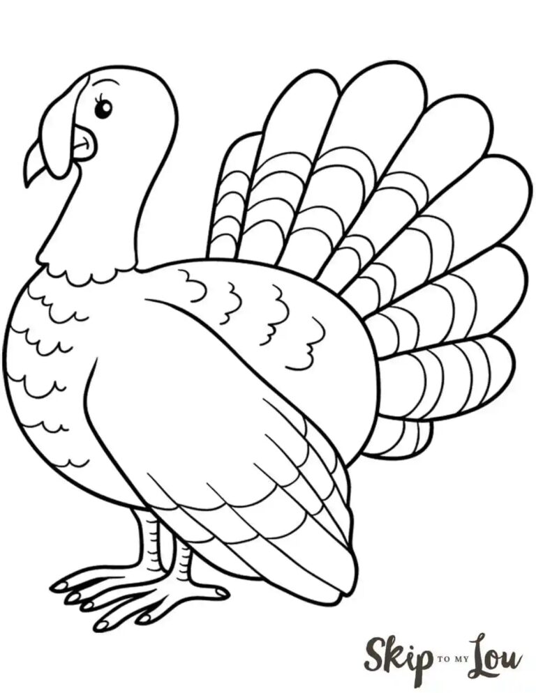 The CUTEST Free Turkey Coloring Pages Skip To My Lou