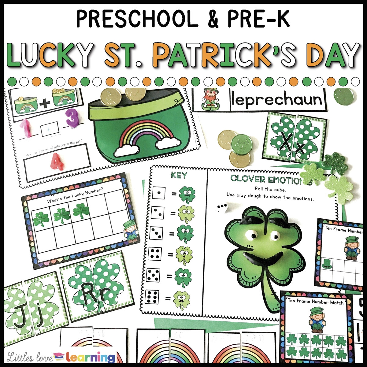 The LUCKIEST St Patrick s Day Preschool Printables Math Literacy The LUCKIEST St Patrick s Day Preschool Printables Math Literacy