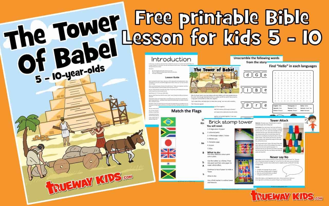 The Tower Of Babel Bible Lesson For 5 10 Year Old Trueway Kids The Tower Of Babel Bible Lesson For 5 10 Year Old Trueway Kids