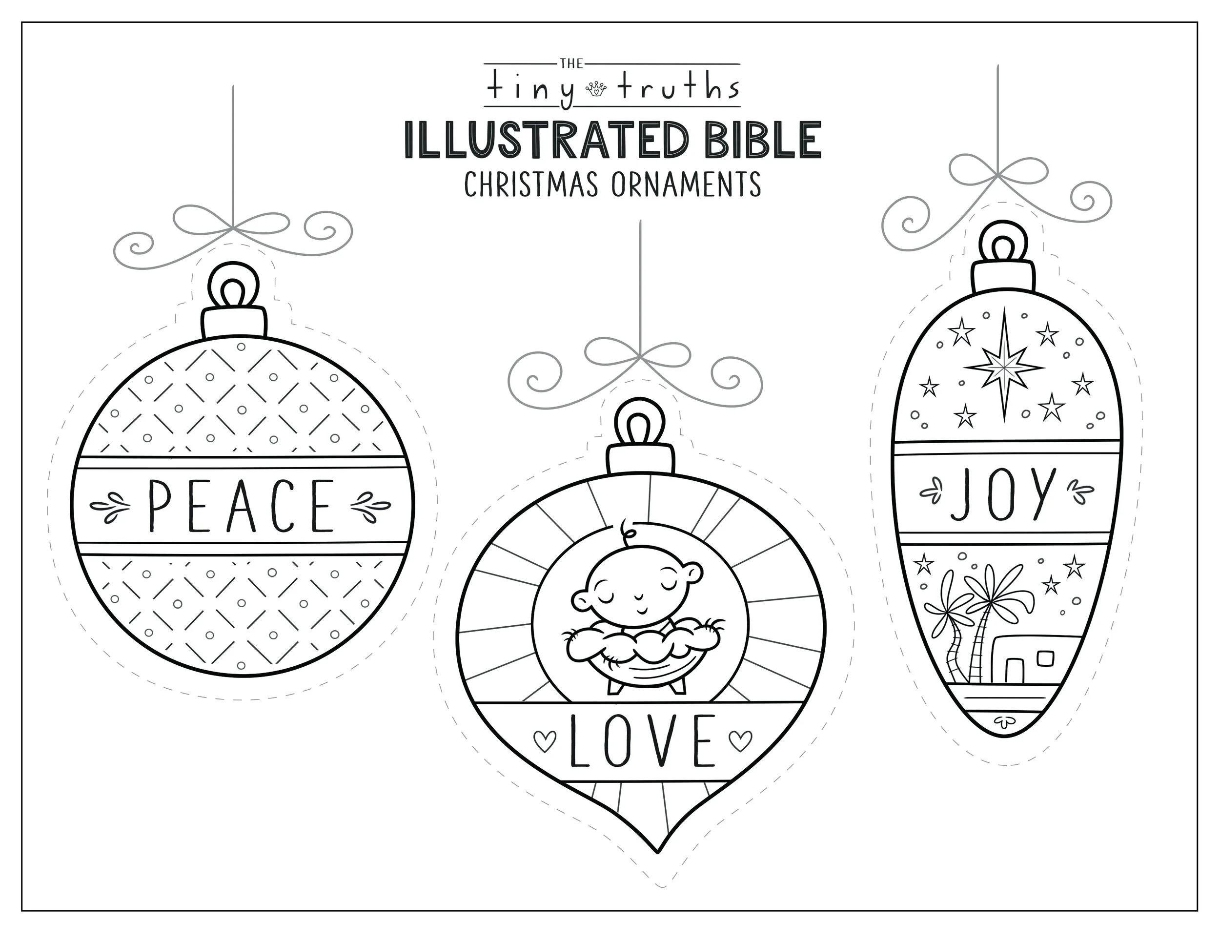 Tiny Truths Illustrated Bible Christmas Coloring And Crafts Tiny Truths Illustrated Bible