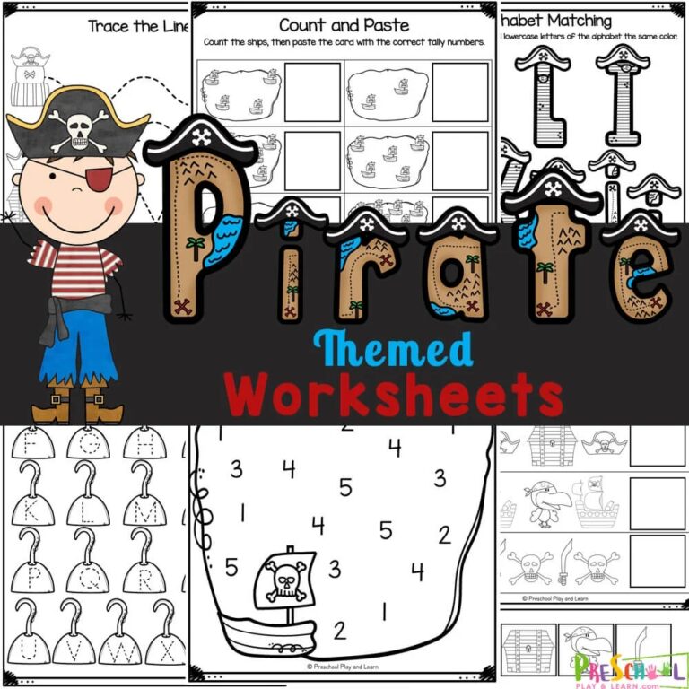 TONS Of FREE Printable Preschool Worksheets