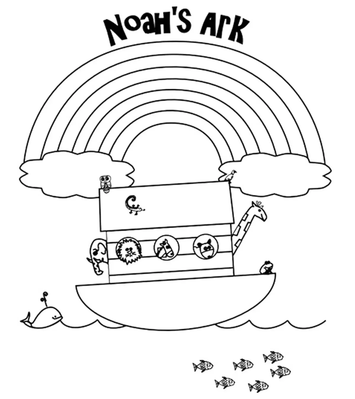 Top 10 Noah And The Ark Coloring Pages Your Toddler Will Love To Color