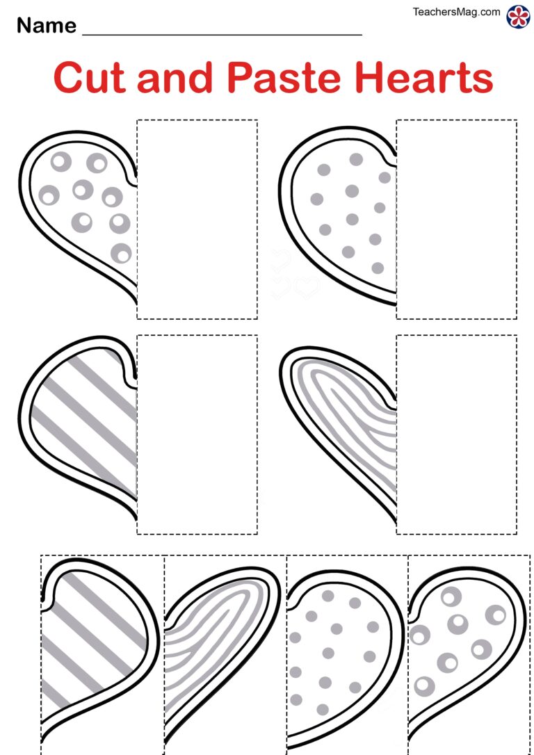 Valentine s Day Free Worksheets For Preschool TeachersMag