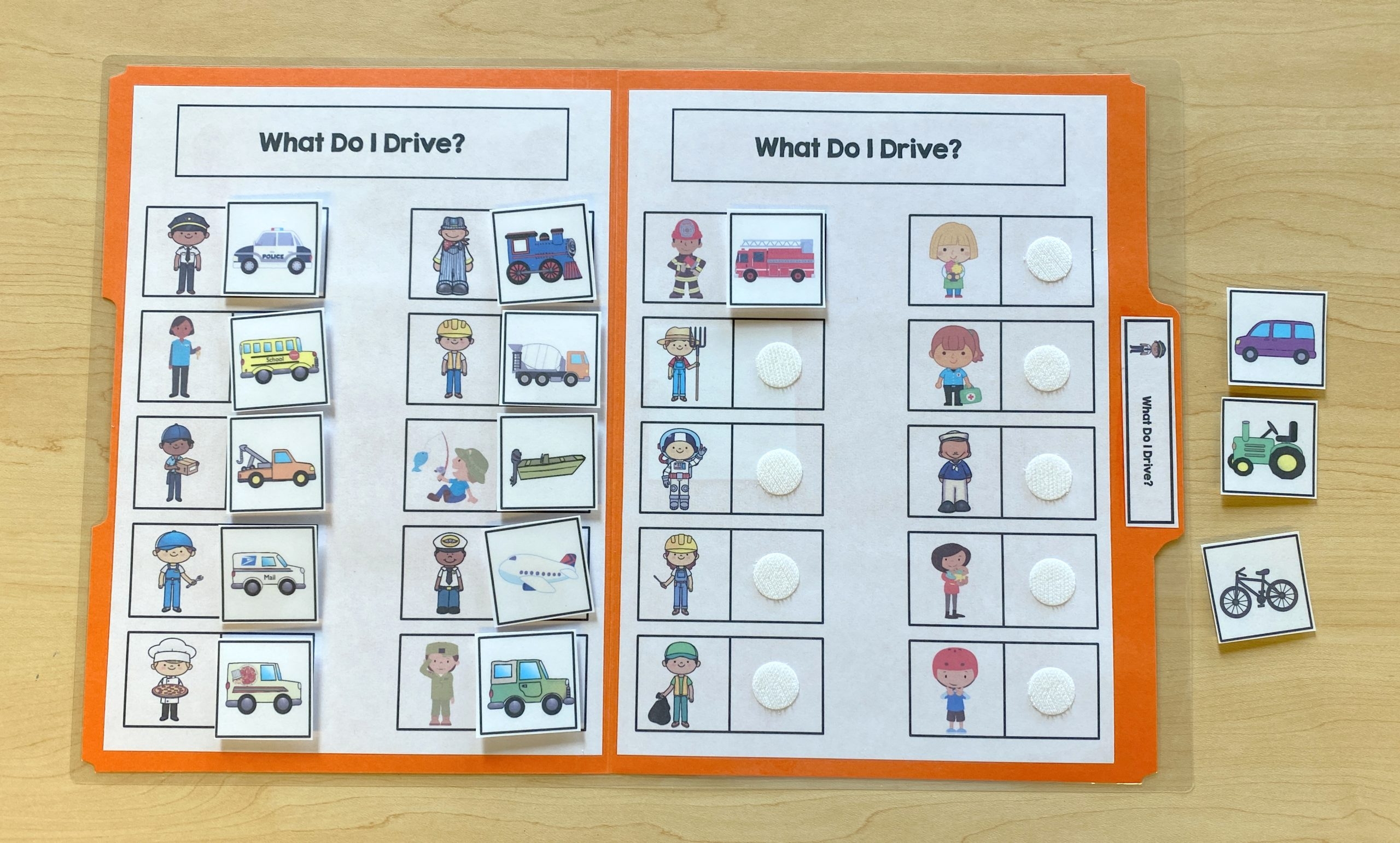 Vehicle Themed File Folder Activities The Autism Helper