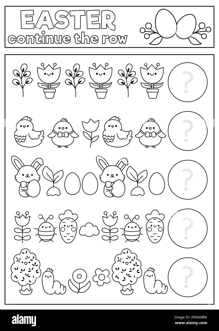 What Comes Next Easter Black And White Matching Activity For Preschool Children With Holiday Symbols Funny Kawaii Puzzle Spring Logical Worksheet Stock Vector Image U0026 Art Alamy What Comes Next Easter Black And White Matching Activity For Preschool Children With Holiday Symbols Funny Kawaii Puzzle Spring Logical Worksheet Stock Vector Image U0026 Art Alamy